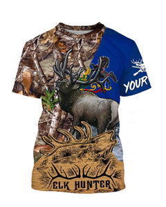Pennsylvania Elk Hunting Customize Name 3D All Over Printed Shirts Personalized Gift TATS128