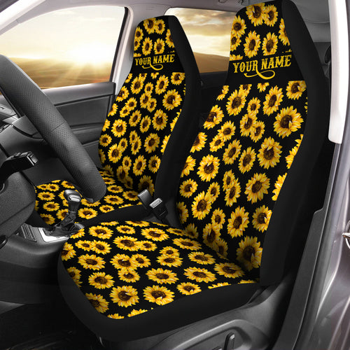 Personalized Sunflower 3D Seat Covers, Custom Car Accessories Car Seat Protector - IPHW952