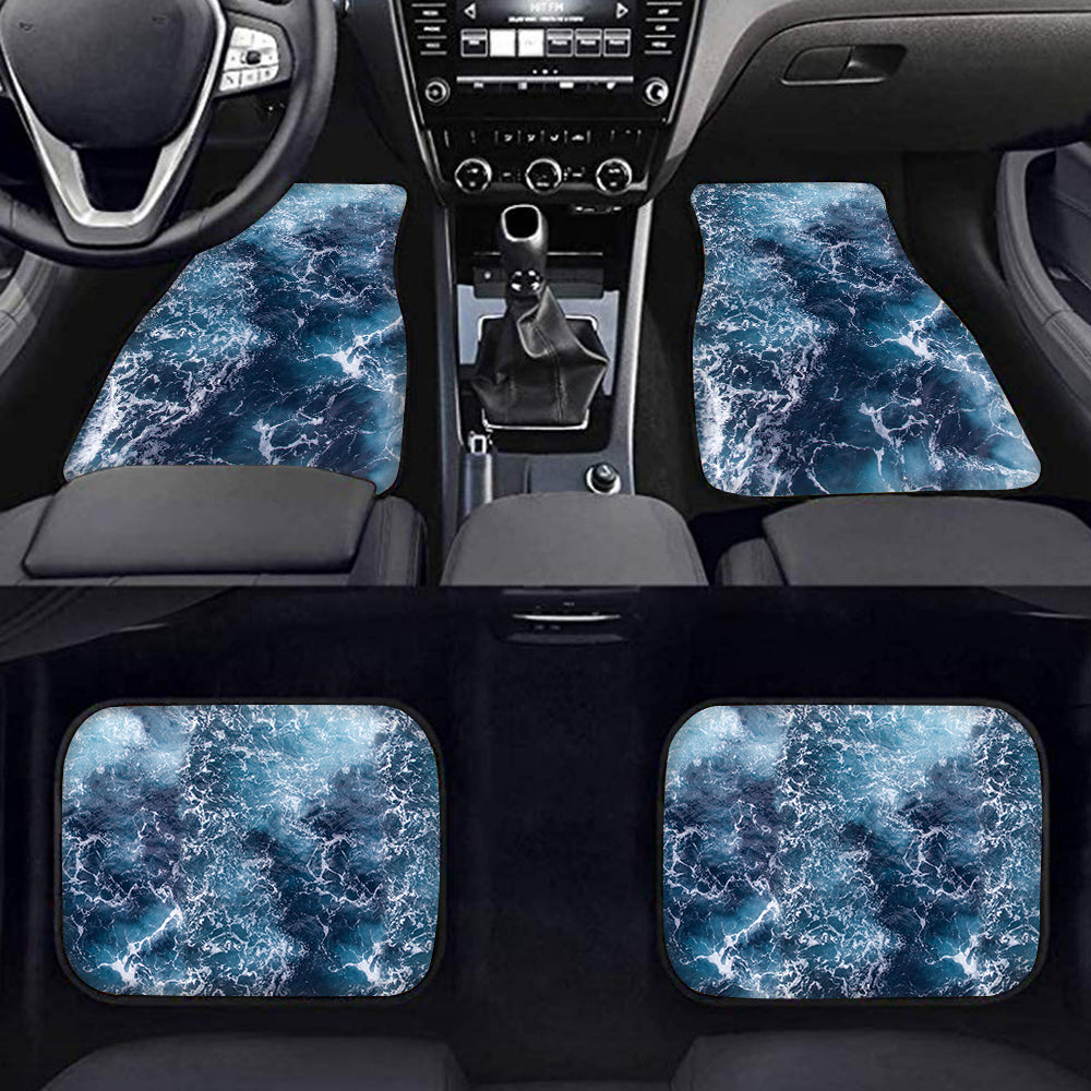 Saltwater Fishing Sea wave camo Car Floor mats - IPHW1101