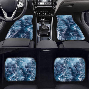 Saltwater Fishing Sea wave camo Car Floor mats - IPHW1101