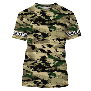 Desert camo Custom UV Long Sleeve performance Fishing Shirts, camouflage Fishing apparel - IPHW1582