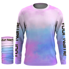 Load image into Gallery viewer, Custom Womens pastel Tie Dye Shirts, UV Long Sleeve Fishing Shirts for women - IPHW1720