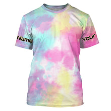 Load image into Gallery viewer, Custom Womens pastel Tie Dye Shirts, UV Long Sleeve Fishing Shirts for women - IPHW1722