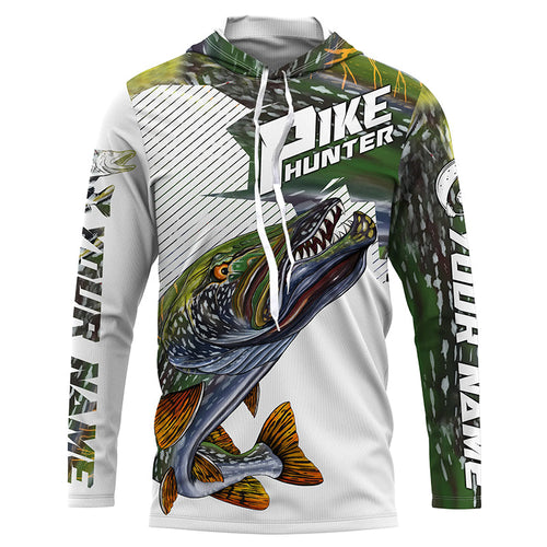 Pike Hunter Angry Pike Custom Nothern Pike Fishing Jerseys, Pike Fishing Scales Fishing Shirts |  IPHW3836