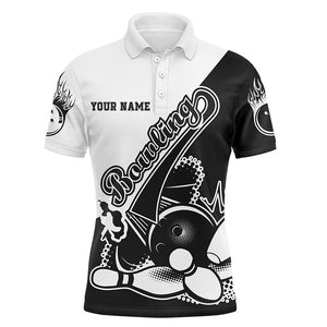 Custom Bowling Shirts For Men, Bowling Club Polo Shirts, Bowling Strike IPHW3722