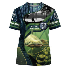 Load image into Gallery viewer, Catfish Custom Long Sleeve performance Fishing Shirts, Catfish Fishing jerseys - IPHW2388