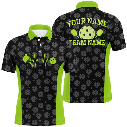 Personalized Pickleball Pattern Team Shirts, Pickleball Men Jerseys Gifts For Players | Green IPHW5531