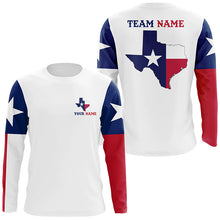 Load image into Gallery viewer, Texas Pride Fishing Team Shirt With Custom Name &amp; Team Name, Texas Uv Protection Shirts IPHW5072