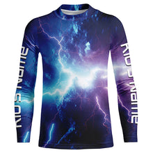 Load image into Gallery viewer, Personalized Uv Protection Long Sleeve Tournament Fishing Shirts, Thunder Fishing Jerseys IPHW4773