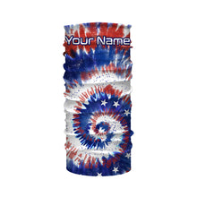 Load image into Gallery viewer, Custom Tie dye American Flag Fishing Shirts, USA Patriotic Fishing gifts UV Protection - IPHW1715
