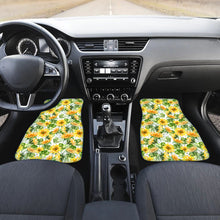 Load image into Gallery viewer, Sunflower Car Floor Mats, Custom floral Car Accessories - IPHW1006