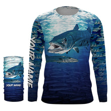 Load image into Gallery viewer, The Great Barracuda Fishing UV protection quick dry customize name long sleeves shirts personalized gift for Fishing lovers IPH1815