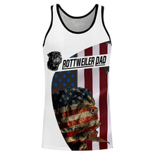 Load image into Gallery viewer, Rottweiler dog Dad US Flag Full printing shirts - Patriotic shirts for Dog lovers - IPH2211