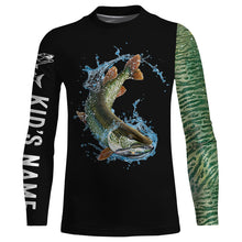Load image into Gallery viewer, Musky Fishing scale Customize name All over printed shirts - personalized fishing shirts for men, women and kid - NQS388