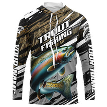 Load image into Gallery viewer, Rainbow Trout Fishing Camo Long Sleeve Fishing Shirts, Custom Steelhead Fishing Jerseys IPHW5950