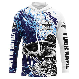 Personalized Catfish Long Sleeve Tournament Fishing Shirts, Catfish Fishing Jerseys Fishing Gifts IPHW5650