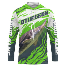 Load image into Gallery viewer, Custom Sturgeon Long Sleeve Performance Fishing Shirts, Sturgeon Master Tournament Fishing Shirt IPHW3926