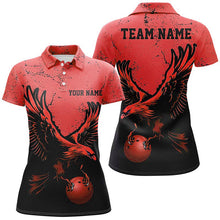 Load image into Gallery viewer, Custom Red Eagle Men Bowling Team Shirts Grunge Vintage Bowling Team Jerseys Outfits IPHW5848