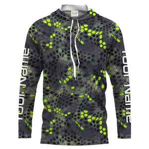 Forest lime green Fishing Hunting camo Custom Long Sleeve performance Fishing Shirts UV Protection IPHW1546