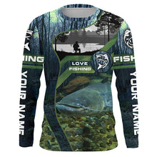 Load image into Gallery viewer, Catfish Fishing Custom Long Sleeve Uv Protection Fishing Shirts, Catfish Tournament Fishing Shirt IPHW3937