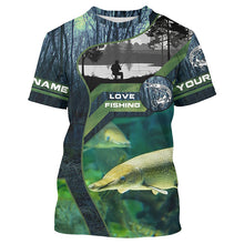Load image into Gallery viewer, Alligator Gar Custom Long Sleeve Uv Fishing Shirts, Gar Hunter Fishing Gifts IPHW3938