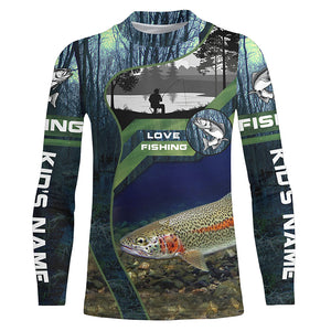 Rainbow Trout Custom Long Sleeve Performance Fishing Shirts, Steelhead Fishing Shirt For Men IPHW3940