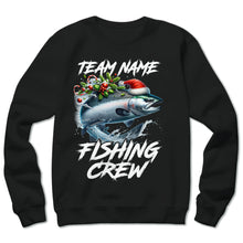 Load image into Gallery viewer, Custom Christmas Chinook Salmon Fishing Team Shirt, Salmon Fishing Crew Sweatshirt Fishing Gifts IPHW5661