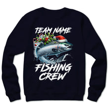 Load image into Gallery viewer, Custom Christmas Chinook Salmon Fishing Team Shirt, Salmon Fishing Crew Sweatshirt Fishing Gifts IPHW5661