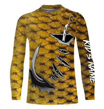 Load image into Gallery viewer, Carp Fish scales Custom Long sleeve performance Fishing Shirts UV Protection - IPH1926