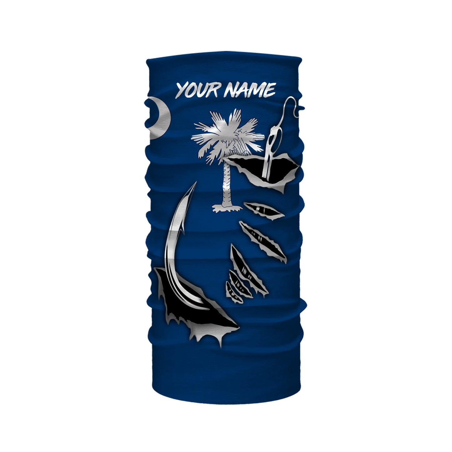 SC Fishing Custom South Carolina Flag 3D Fish Hook UV Protection Long sleeve personalized fishing apparel gifts IPHW446