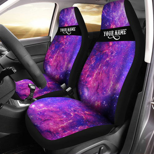 Pink Purple outer space universe galaxy Car Seat covers, personalized astrology print Car Seat protector - IPHW1021