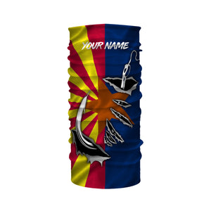 Custom Arizona  Flag 3D Fish hook UV Protection quick-dry Fishing Bandana IPHW473