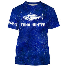 Load image into Gallery viewer, Tuna Fishing Hunter Custom name All over print shirts - personalized fishing gift for men, women and kid - IPH1294