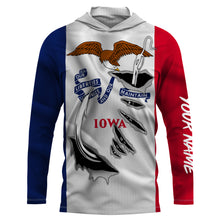 Load image into Gallery viewer, Iowa Flag 3D Fish Hook UV protection custom long sleeves shirts fishing apparel gifts IPHW478