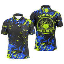 Load image into Gallery viewer, Personalized Bowling Shirts For Men, Bowling Balls And Pins Bowling Team Shirts IPHW4316