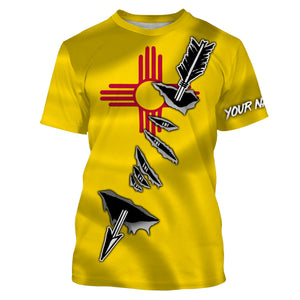 New Mexico Bow Hunter Hunting archer 3D arrow New Mexico Flag Customize name 3D All over print shirts - personalized Patriotic hunting apparel gift for men, women and kid - IPH1997