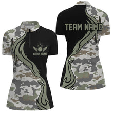 Load image into Gallery viewer, Personalized Camo Bowling Shirts For Women Custom Bowling Team Jerseys Bowlers Outfits IPHW5519