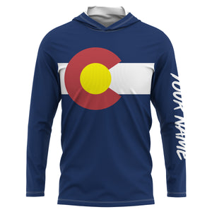 Colorado Flag Custom Patriot Long Sleeve Shirts UV Protection Performance Colorado Clothing IPHW732