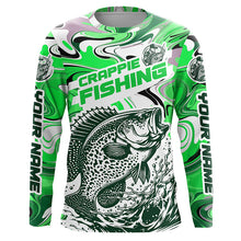 Load image into Gallery viewer, Custom Multi-Color Crappie Long Sleeve Fishing Shirts, Crappie Jerseys For Fishing Team IPHW5921