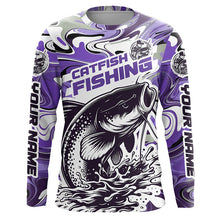 Load image into Gallery viewer, Custom Multi-Color Catfish Long Sleeve Fishing Shirts, Catfish Jerseys For Fishing Team IPHW5922