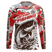 Load image into Gallery viewer, Custom Multi-Color Catfish Long Sleeve Fishing Shirts, Catfish Jerseys For Fishing Team IPHW5922