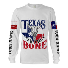 Load image into Gallery viewer, Texas Cow Skull Texas Flag Custom All over print Shirts, Personalized Texas Shirts - IPHW1042