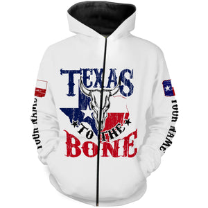 Texas Cow Skull Texas Flag Custom All over print Shirts, Personalized Texas Shirts - IPHW1042