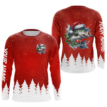 Load image into Gallery viewer, Bass Fishing Custom Christmas Fishing Shirts, Xmas Fishing Gifts For Men, Women And Kids IPHW5570