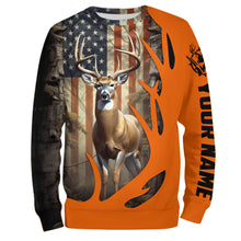 Load image into Gallery viewer, Custom Deer Hunting All Over Hoodie Deer Antler Deer Hunter Shirts Orange Hunting Clothing For Men And Women IPHW5427