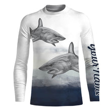 Load image into Gallery viewer, Shark Fishing Customize Name 3D All Over Printed Shirts For Adult And Kid Personalized Fishing Gift NQS260