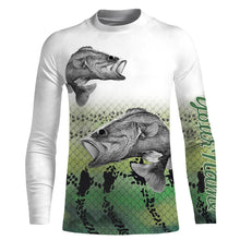 Load image into Gallery viewer, Largemouth Bass Fishing Customize Name 3D All Over Printed Shirts For Adult And Kid Personalized Fishing Gift NQS266