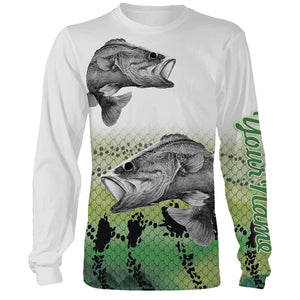 Largemouth Bass Fishing Customize Name 3D All Over Printed Shirts For Adult And Kid Personalized Fishing Gift NQS266