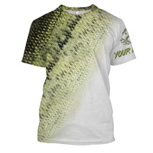 Load image into Gallery viewer, Bass Fishing Scale Customize Name 3D All Over Printed Shirts Personalized Fishing Gift NQS215