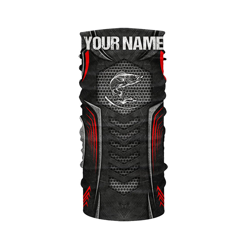 Beautiful Walleye Fishing Walleye Tattoo Metal Custom Fishing Jersey - Personalized Fishing Gifts| Red NQS4935